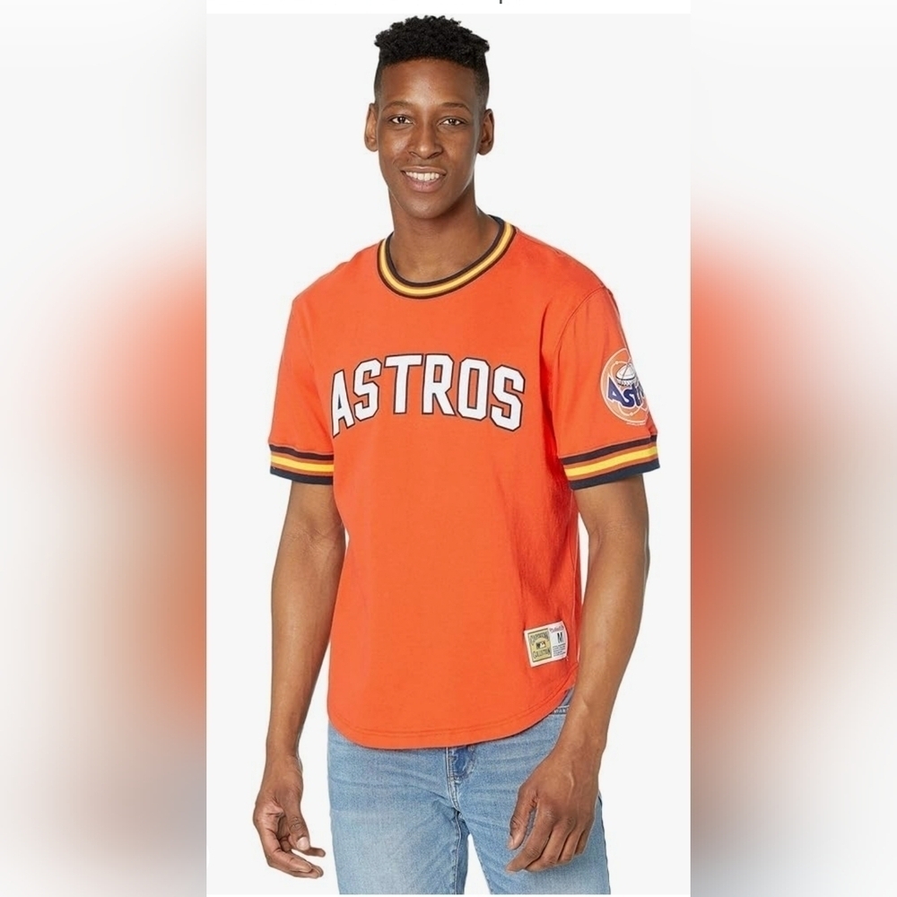 NWOT Mitchell & Ness Houston Astros Shirt.